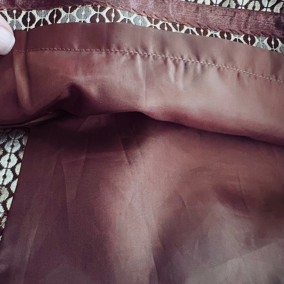 Worthington Tan/Gold w/ Brown Lining Sequin A-Line Midi Skirt/Size 16 - Picture 7 of 11